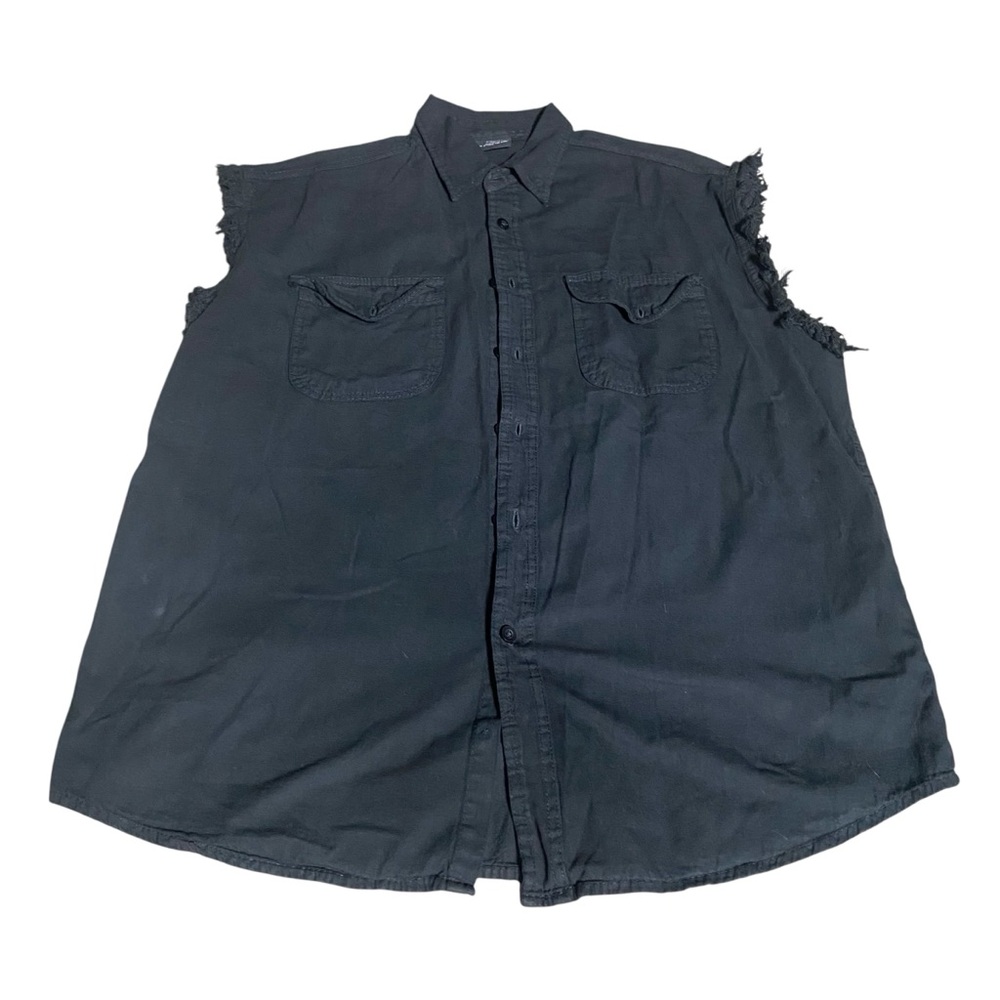 Black Sleeveless Men's Shirt